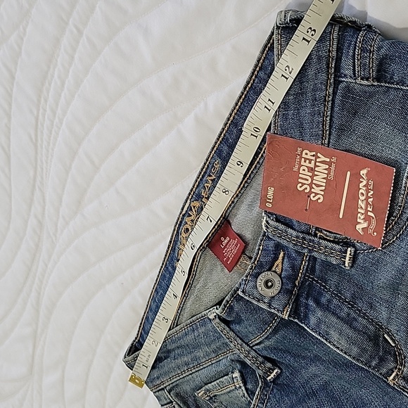 NWT Arizona Junior’s Encore Blue Super Skinny Jeans Size 0 - Picture 5 of 10